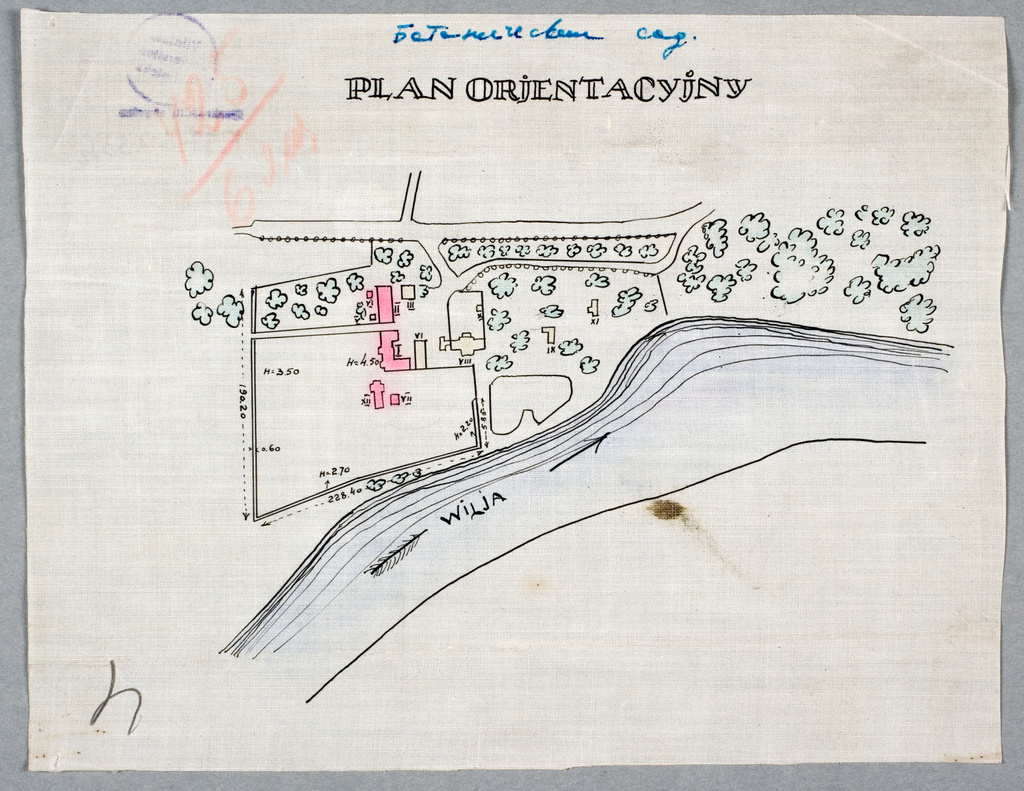 VU statinių Zakrete (Vingyje) planai 1928 metais. 